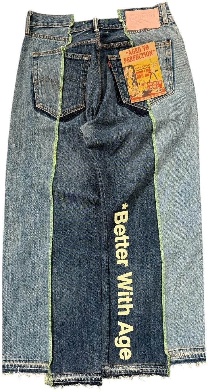 Better With Age Altar Reconstructed Denim Multi #3