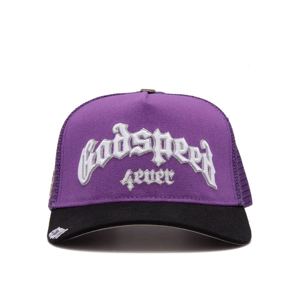 Godspeed GS Forever Trucker Hat Purple Black