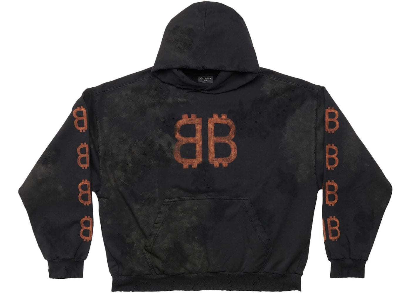 Balenciaga Crypto Medium Fit Hoodie Black