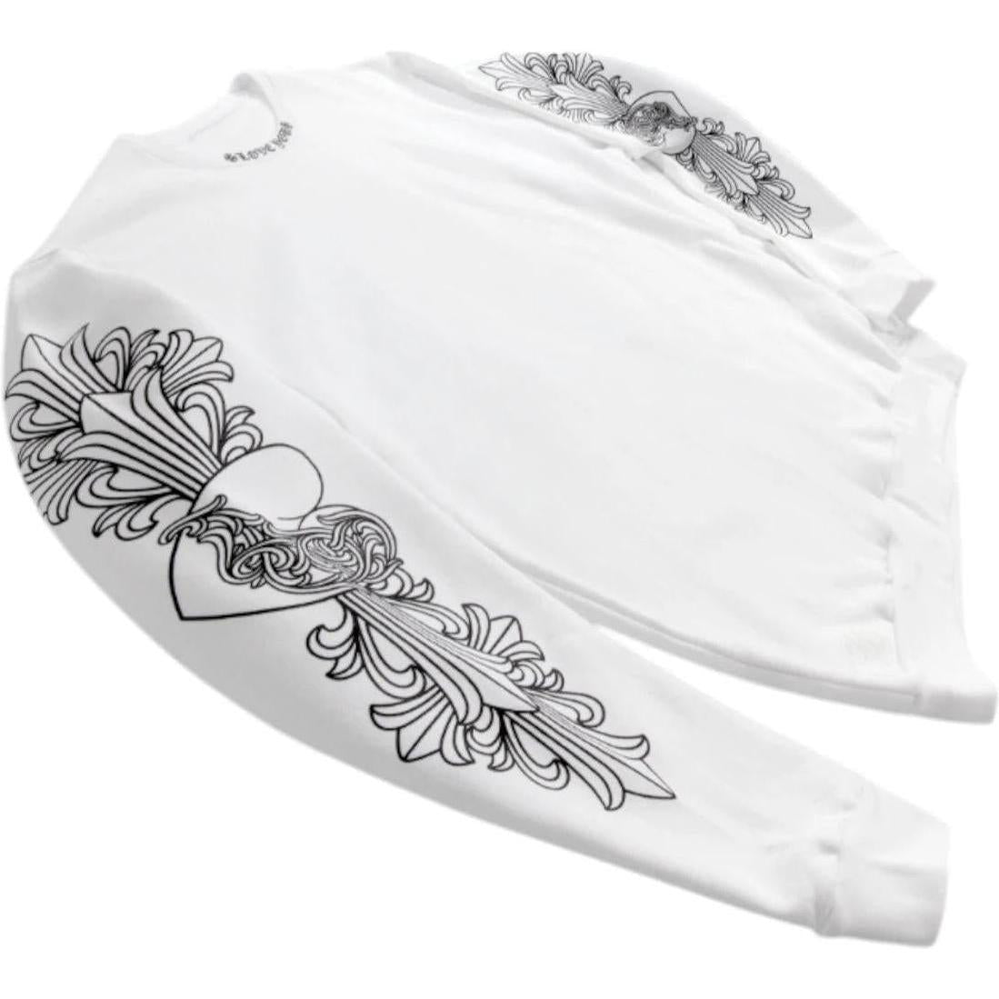 Chrome Hearts Love You Crewneck Sweatshirt White