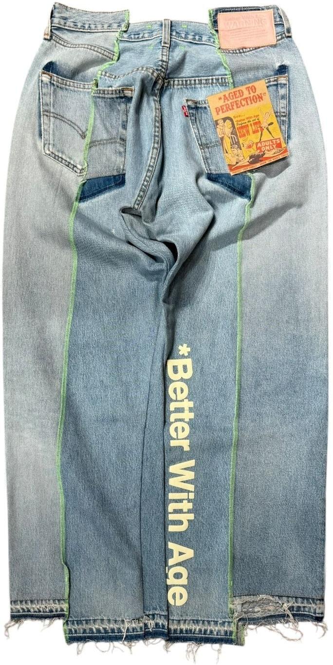 Better With Age Altar Reconstructed Denim Multi