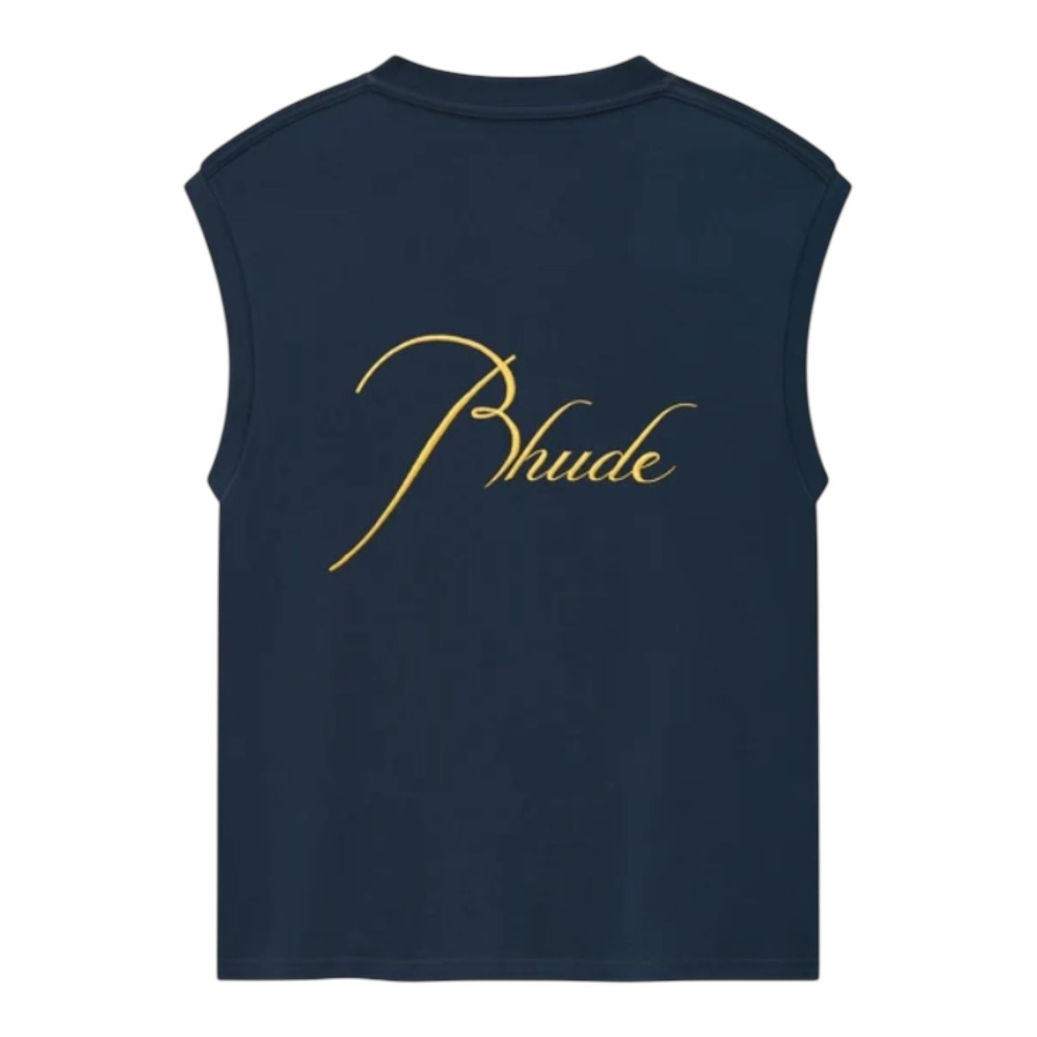 Rhude Classique Cuttoff Sleeve Top Black