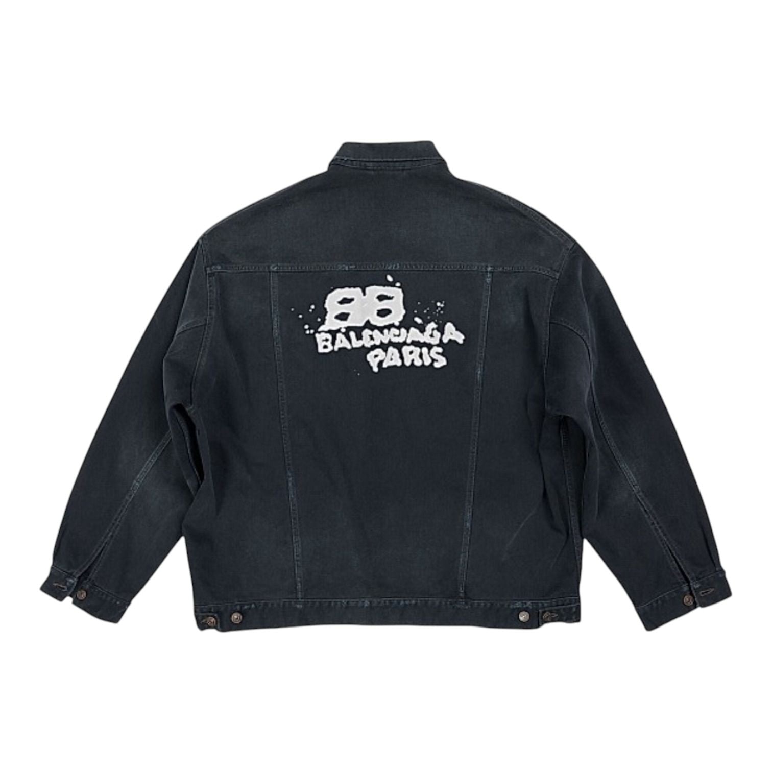 Balenciaga Hand Drawn BB Icon Oversized Jacket