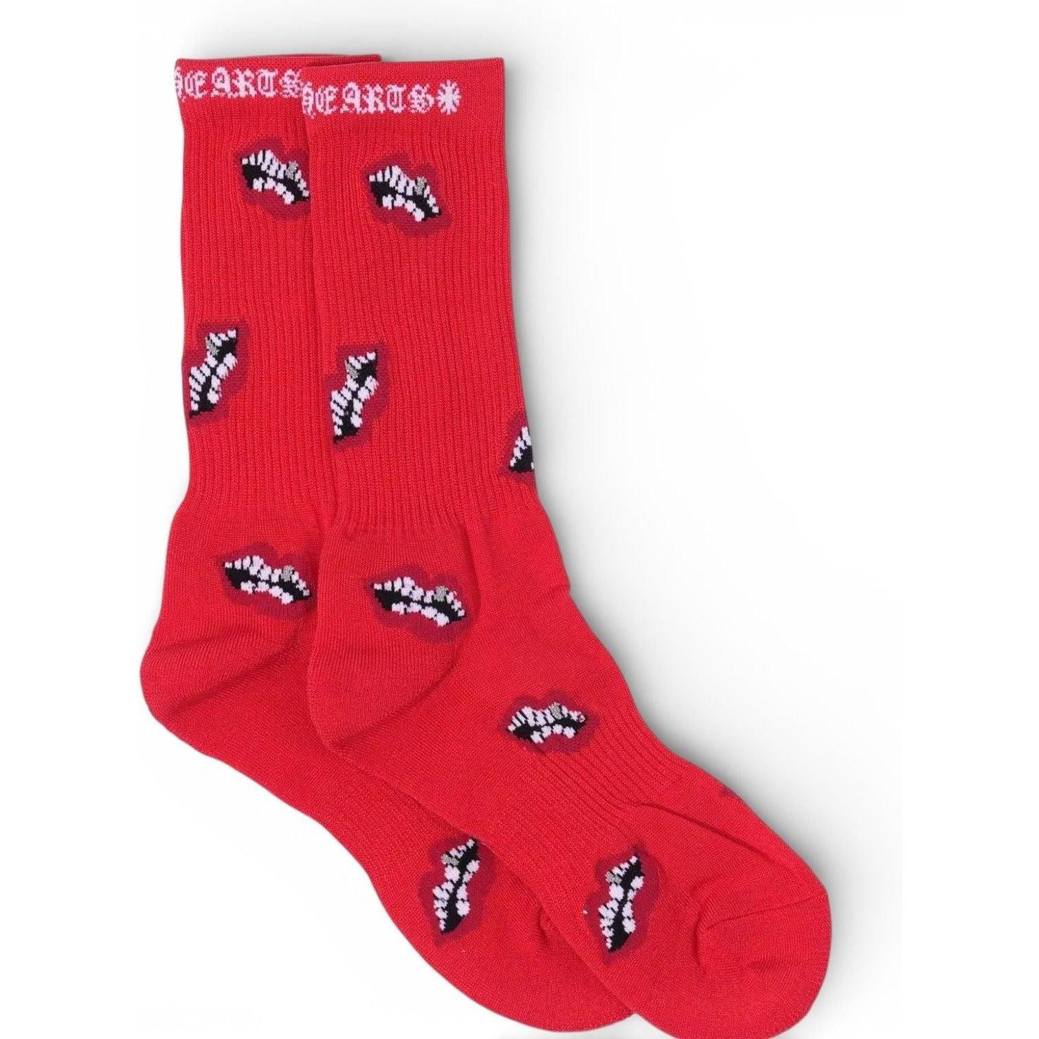 Chrome Hearts Chomper Socks Red