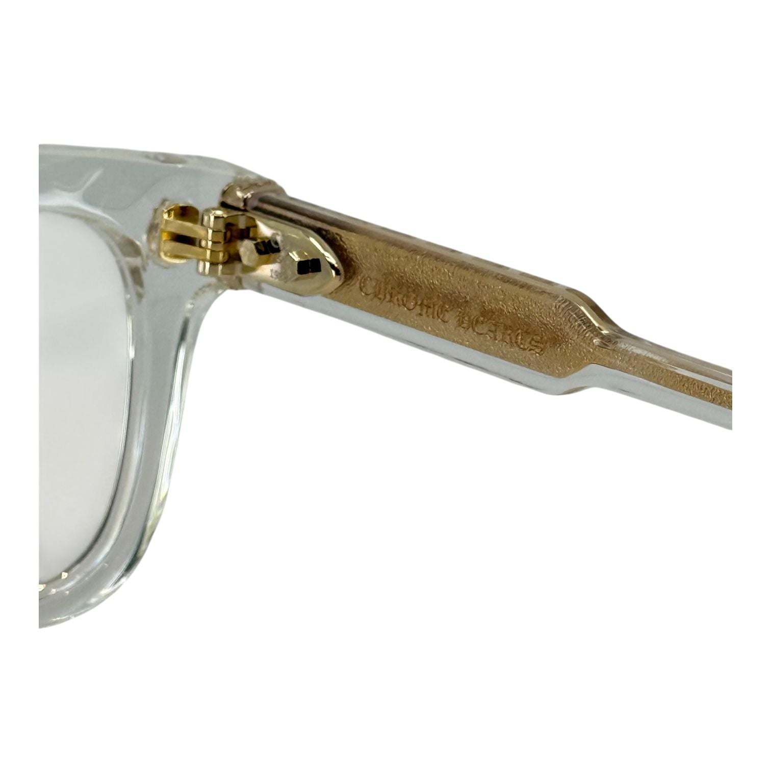 Chrome Hearts Ambidixtrous Crystal/18k Gold Plated Glasses