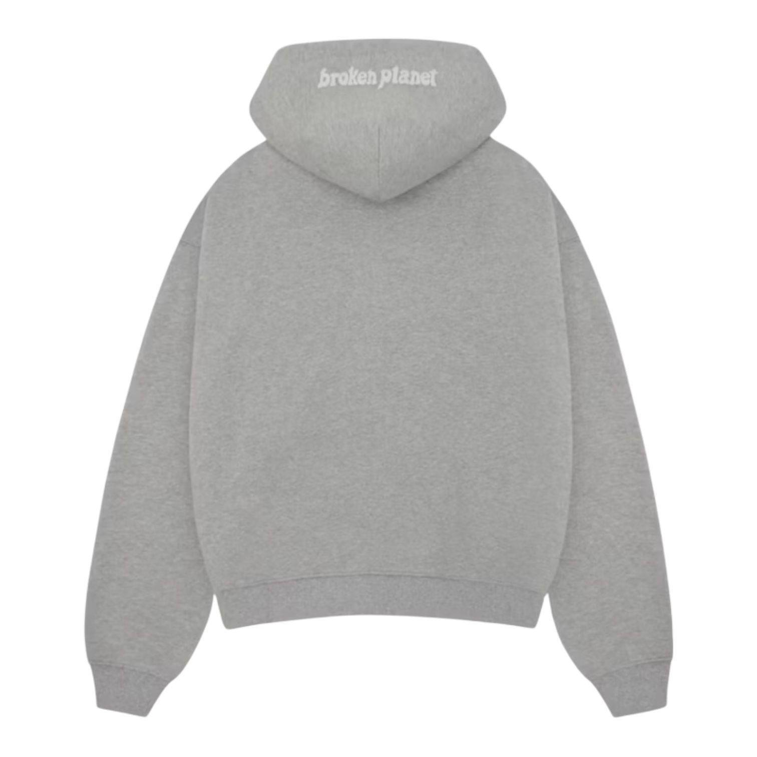 Broken Planet Zip Up Hoodie Heather Grey
