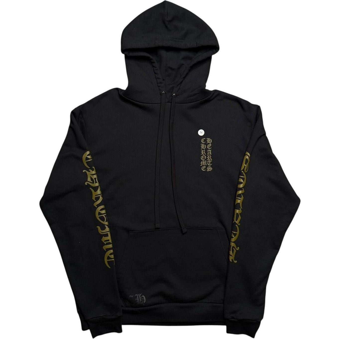 Chrome Hearts Vertical Logo Hoodie Black/Army Green
