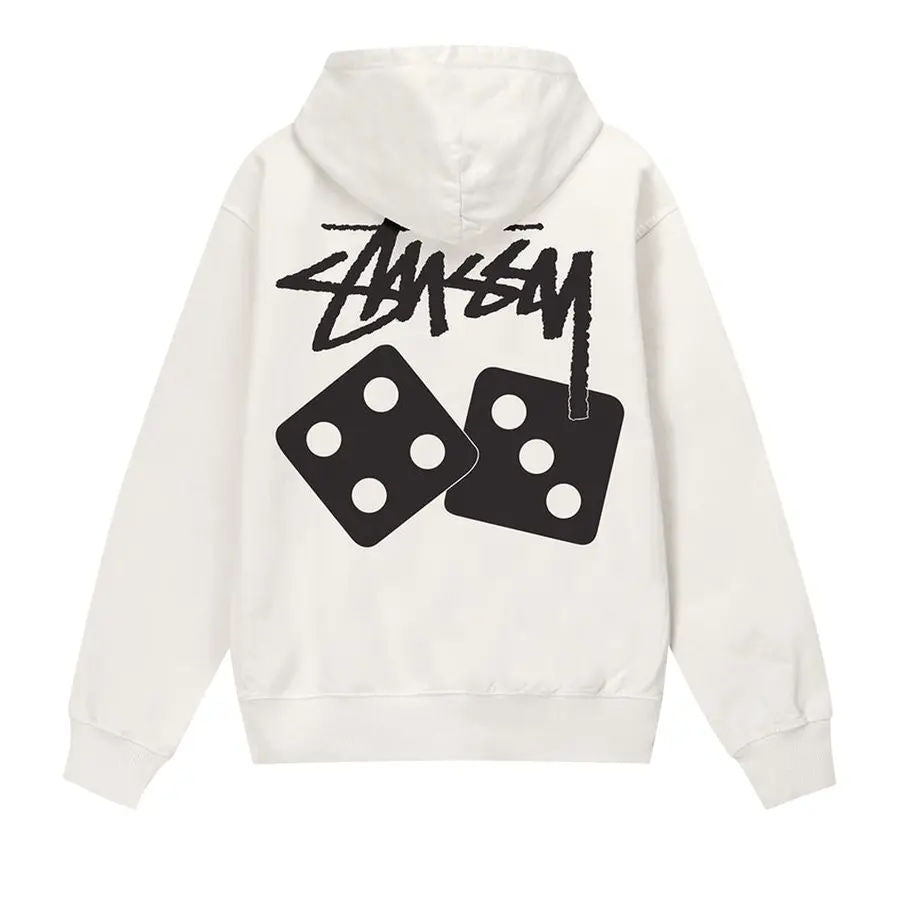 Stussy Dice Pigment Dyed Hoodie Natural