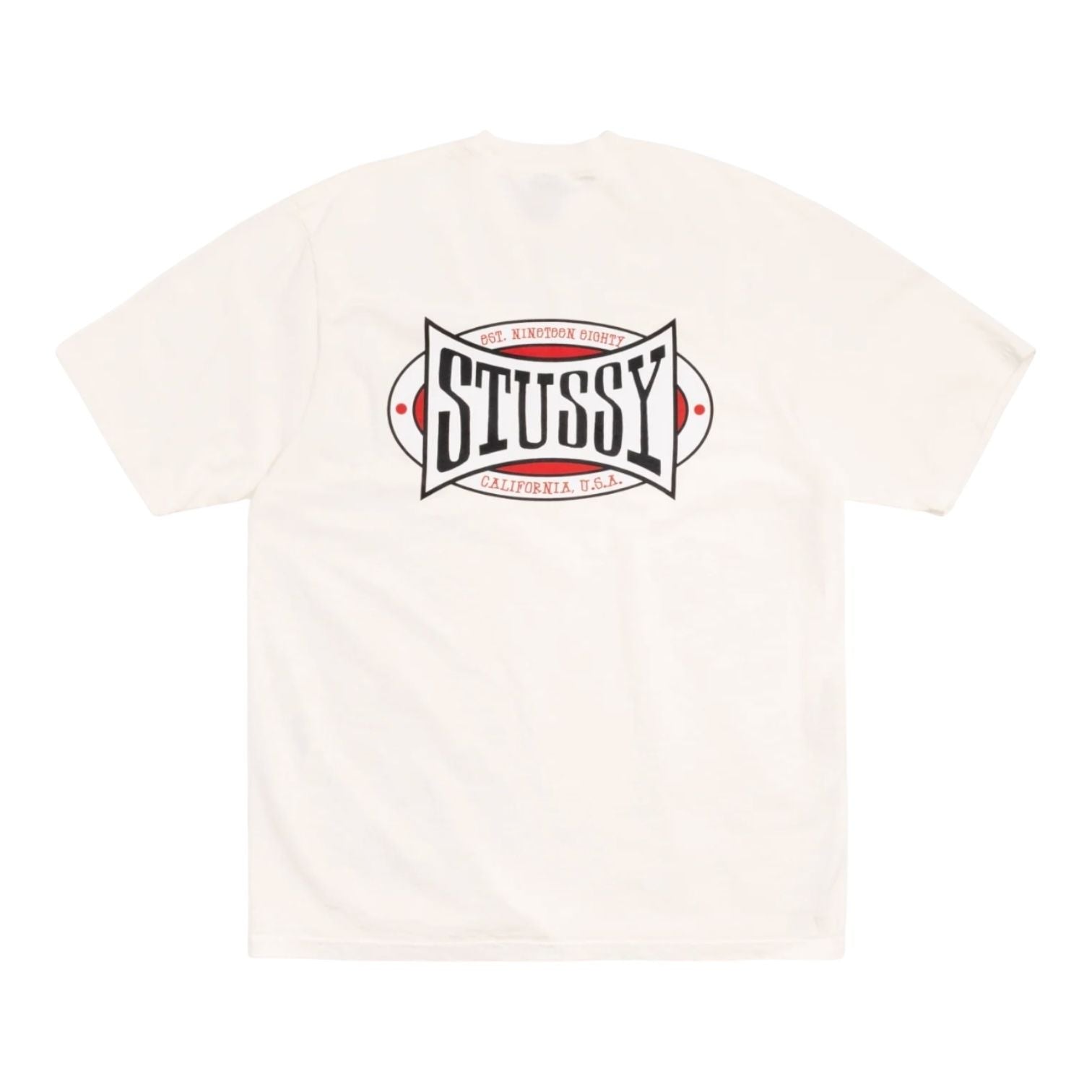 Stussy Champion Oval Pigment Dyed T-Shirt Natural
