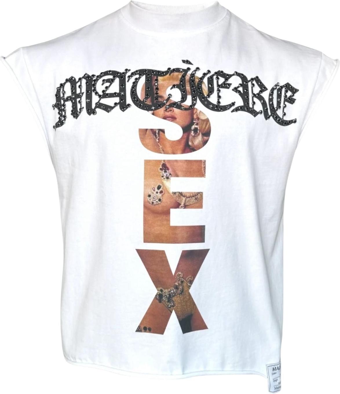 Matière de Désirs Madonna Cutoff T-Shirt White
