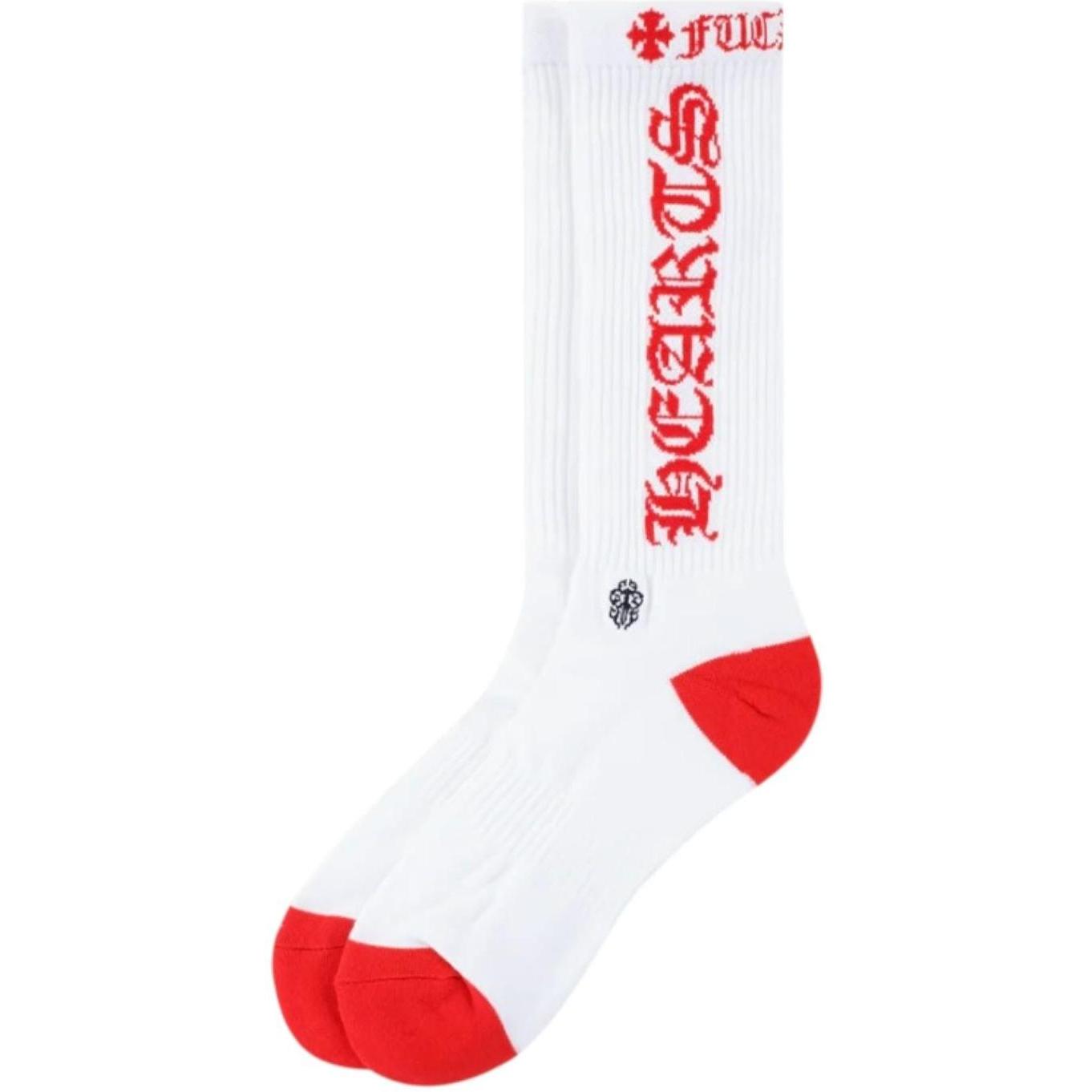 Chrome Hearts Fuck You Sock White/Red