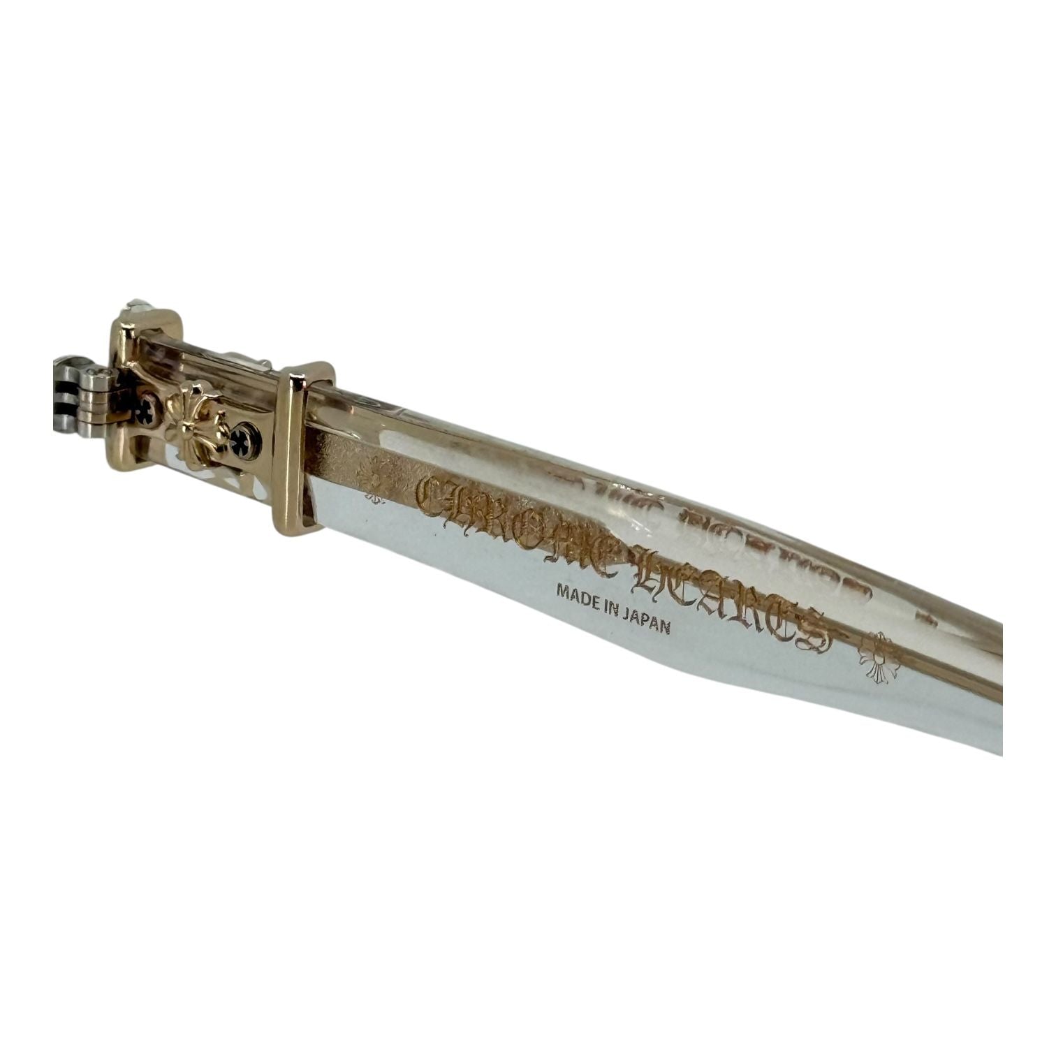 Chrome Hearts Vagillionaire II Crystal/18k Gold Plated Glasses