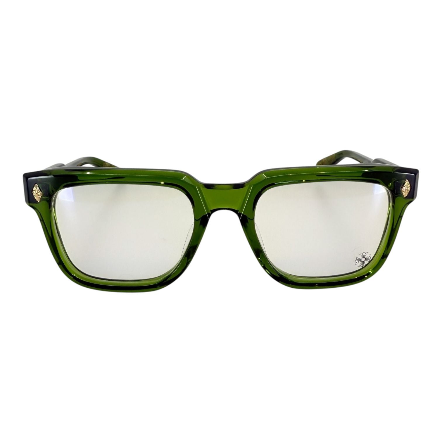 Chrome Hearts Ambidixtrous Green/18k Gold Plated Glasses
