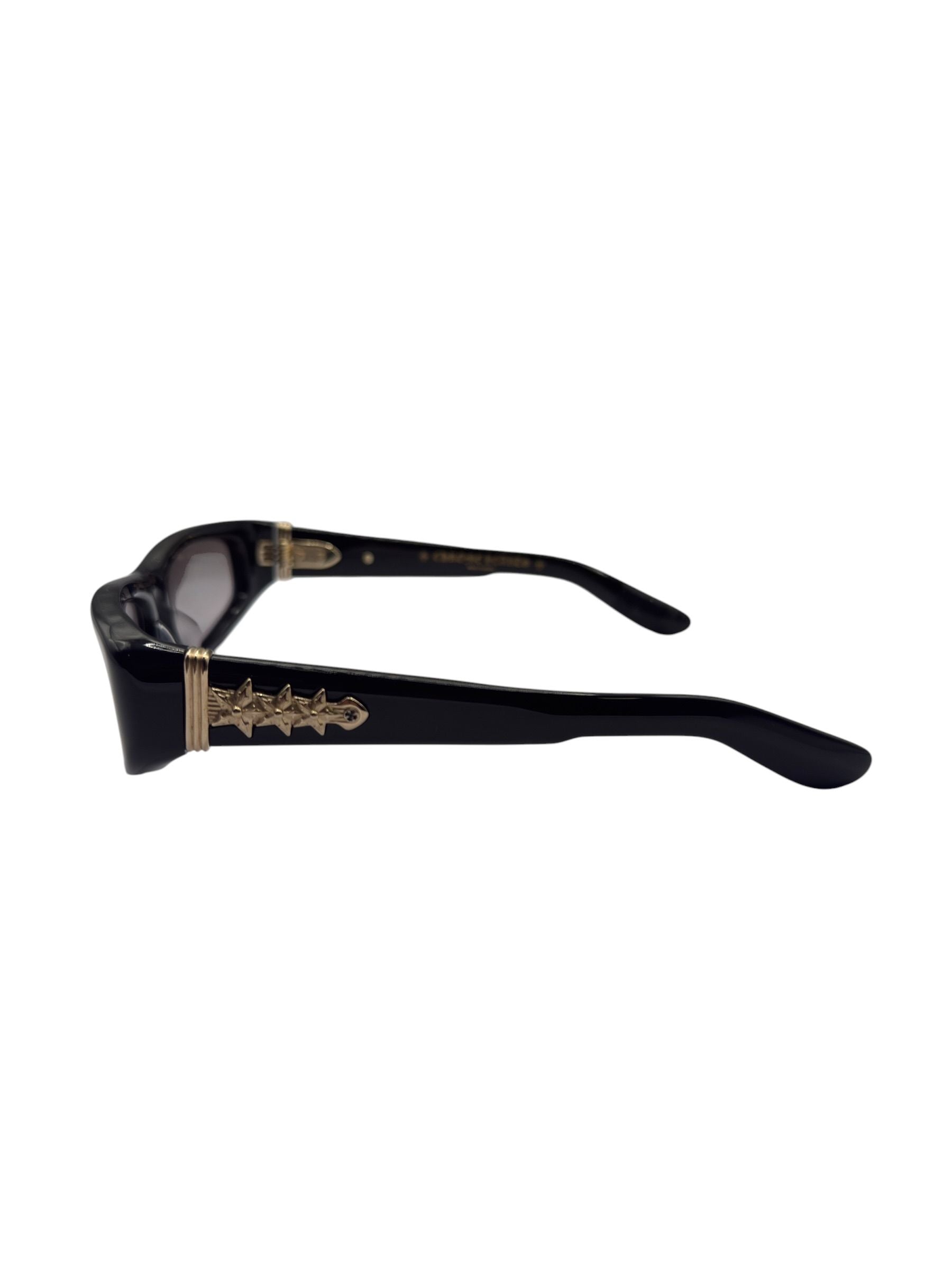 Chrome Hearts Roller Sunglasses Black/Gold - Like New