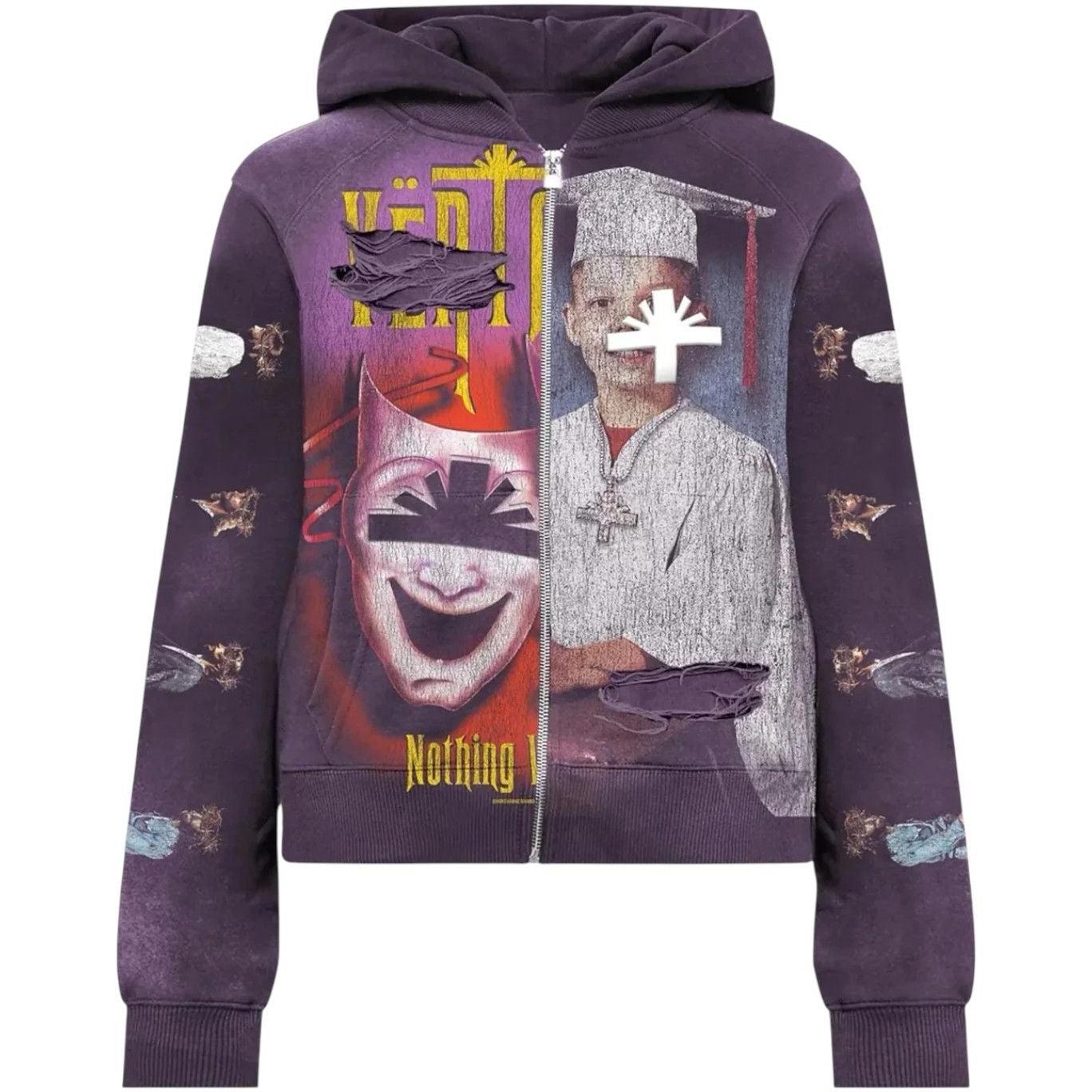 Vertabrae Muse Zip Up Hoodie Purple