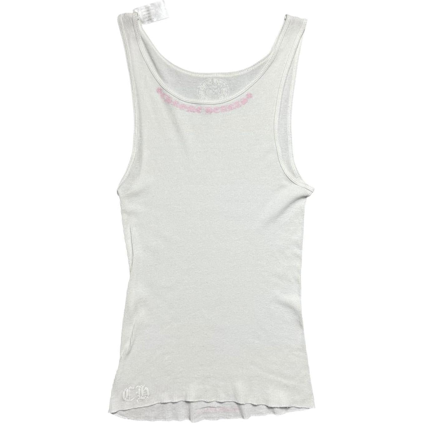 Chrome Hearts Love You Rib Tank White/Pink - Gently Used