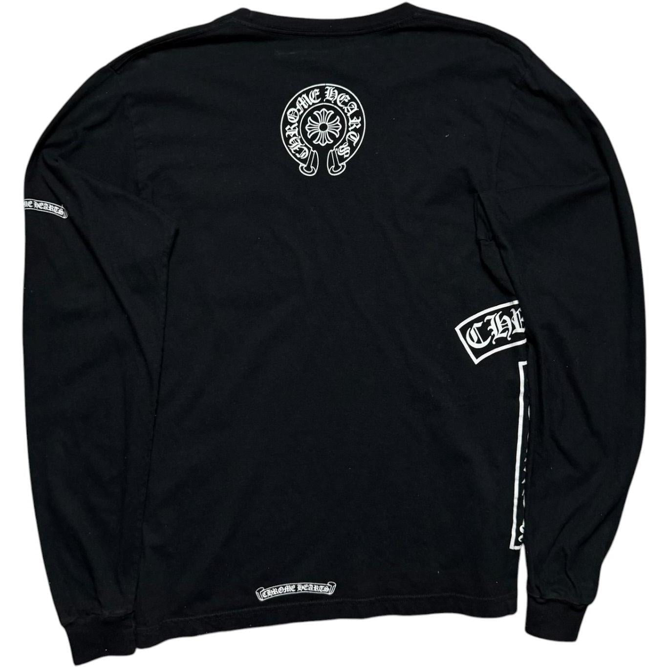 Chrome Hearts Multi Logo L/S T-shirt Black - Like New