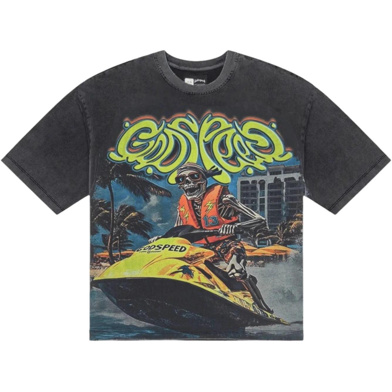 Godspeed Wave Runner T-shirt Grey