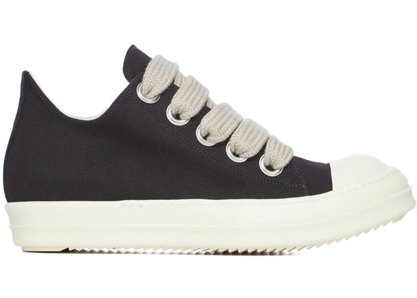 Rick Owens DRKSHDW Jumbolace Low Sneaks Black Milk