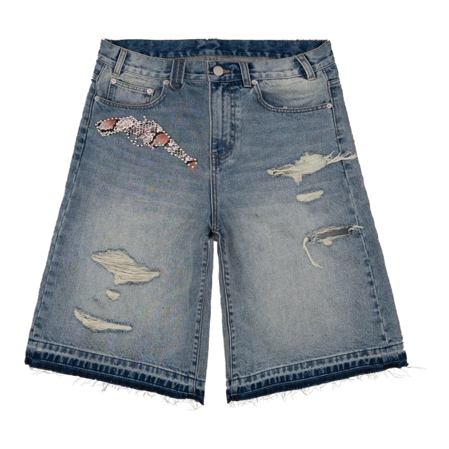 Bravest Studios Pistol Jean Shorts Blue