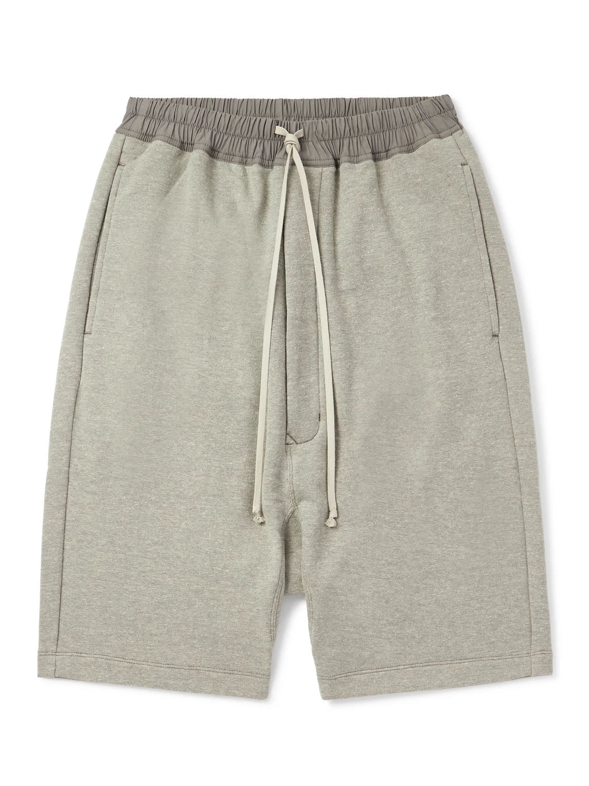 Rick Owens DRKSHDW Straight Leg Cotton Shorts Grey
