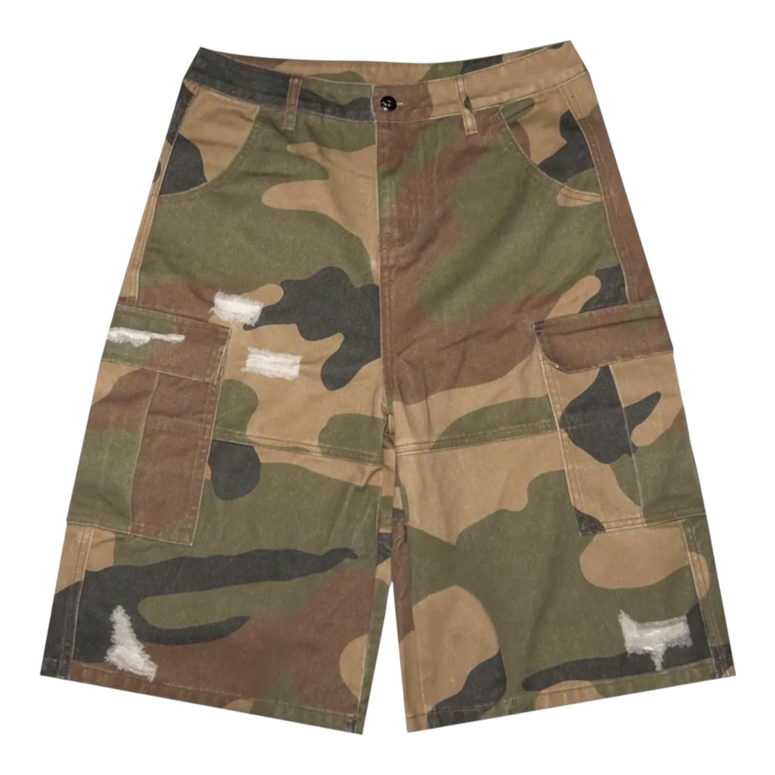 Killtec Distressed Camo Jean Shorts