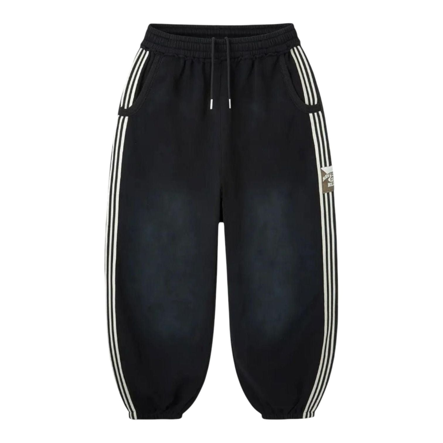 GV Gallery Raspberry Hills Washed Black Lil Leon Scrunch Sweatpants