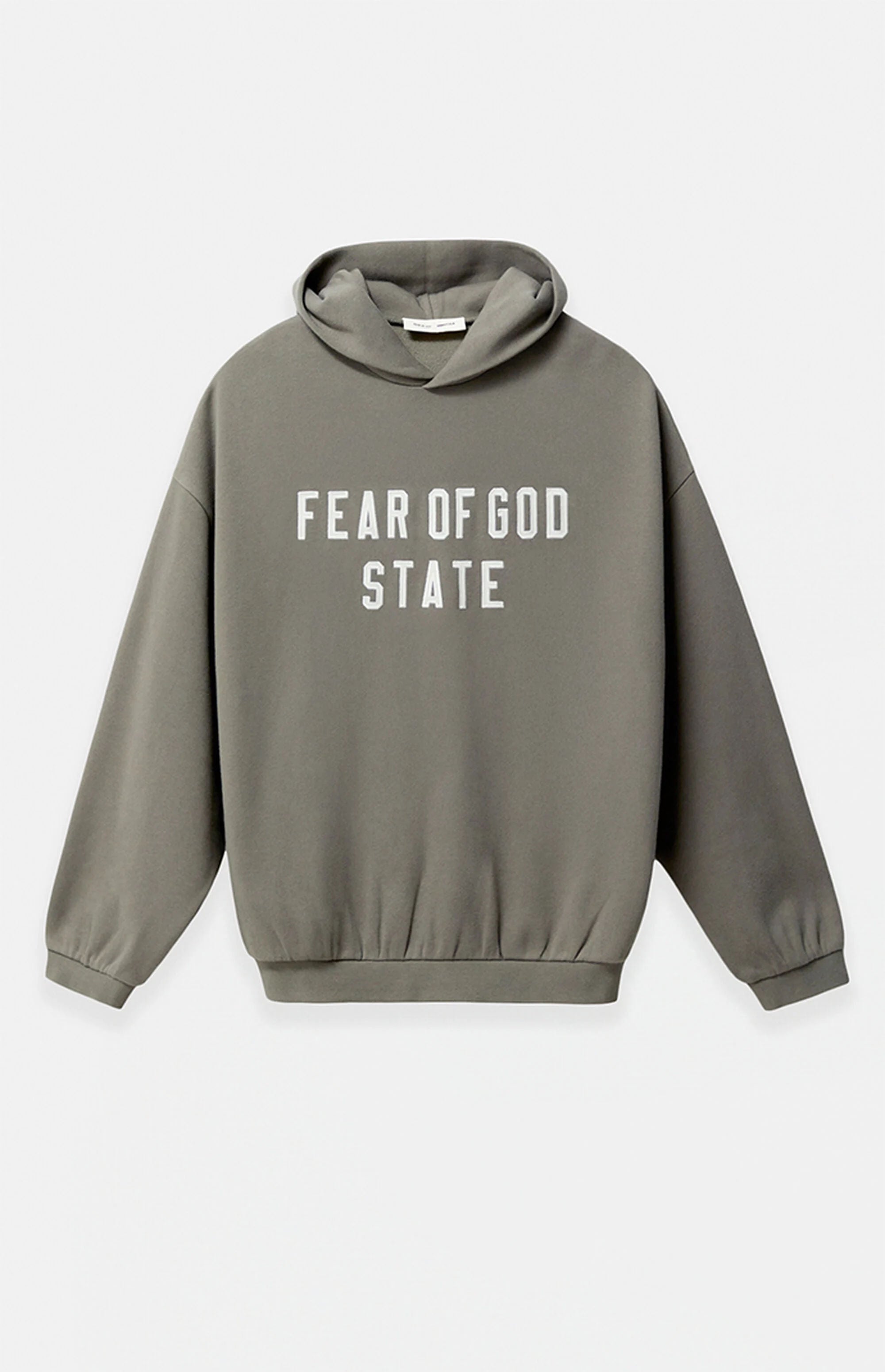 Fear of God Essentials Moss '90s Fit Fleece Hoodie