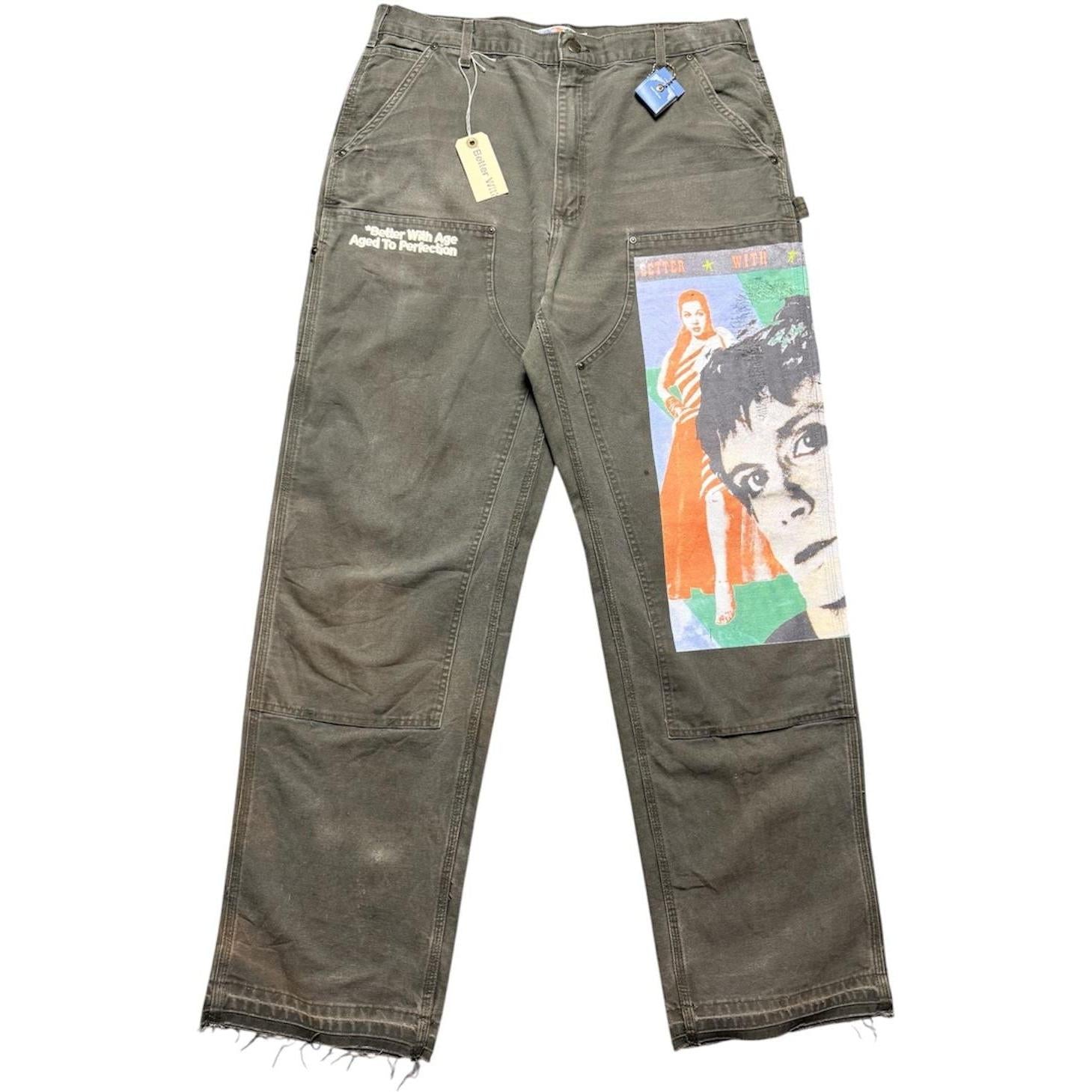 Better With Age Knucklehead Double Knee Carhartt Moss
