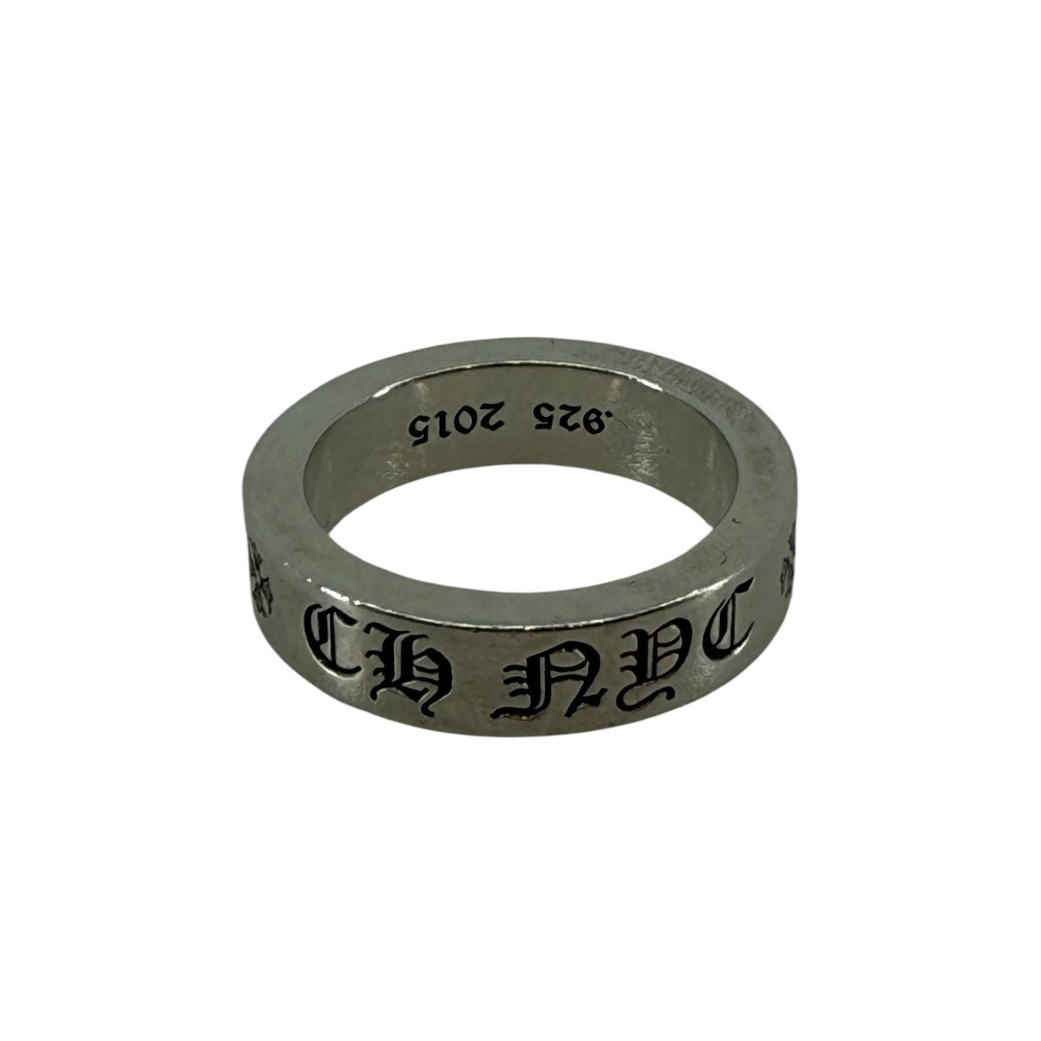 Chrome Hearts Silver NYC CH Forever Ring - Size 11 - Used