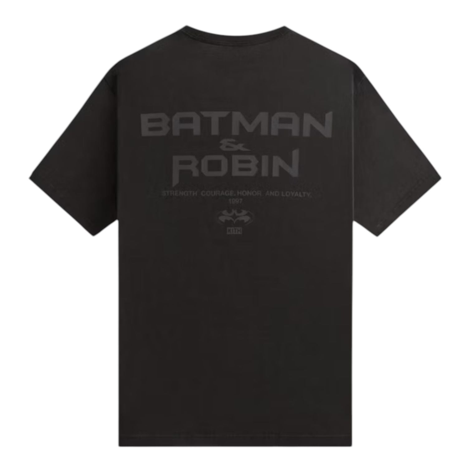 Kith x Batman And Robin Logo Vintage Tee Black