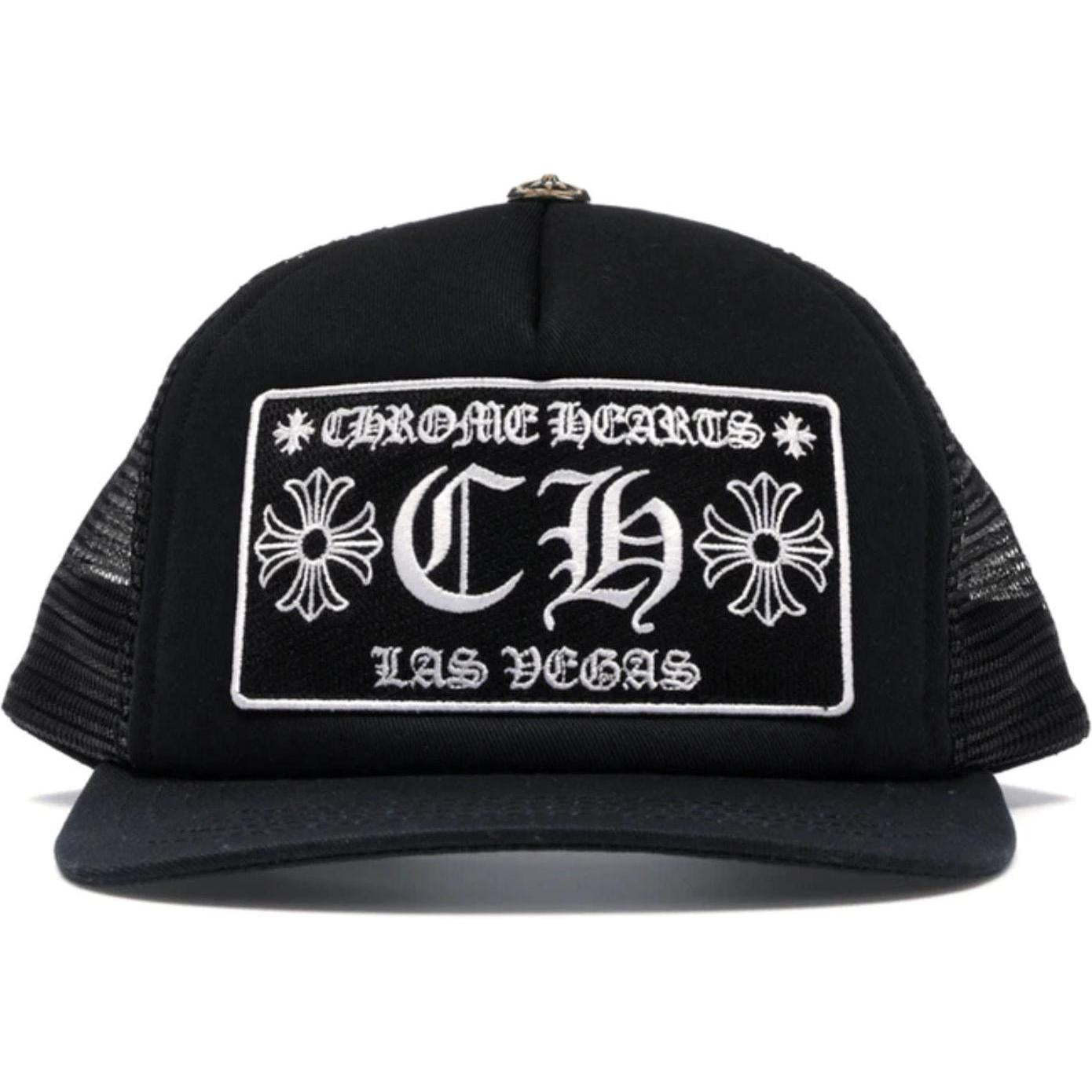 Chrome Hearts CH Las Vegas Trucker Hat Black/Black