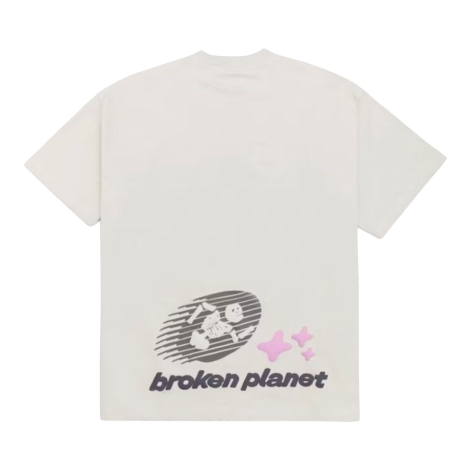 Broken Planet Cosmic Speed T-shirt Bone White