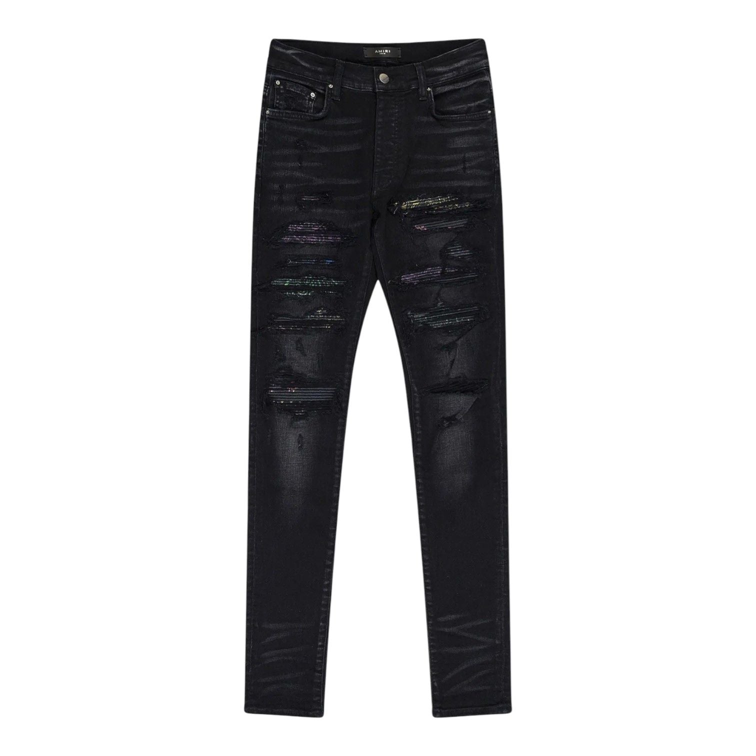 Amiri Thrasher Rainbow Paisley Jeans Black