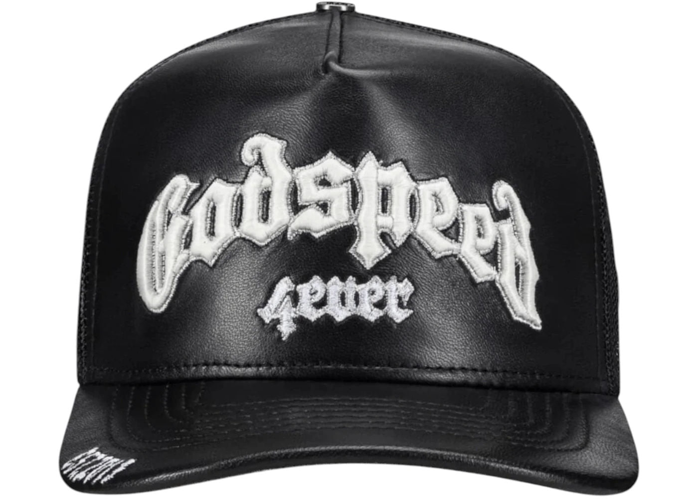 Godspeed GS Forever Premium Leather Trucker Hat Black