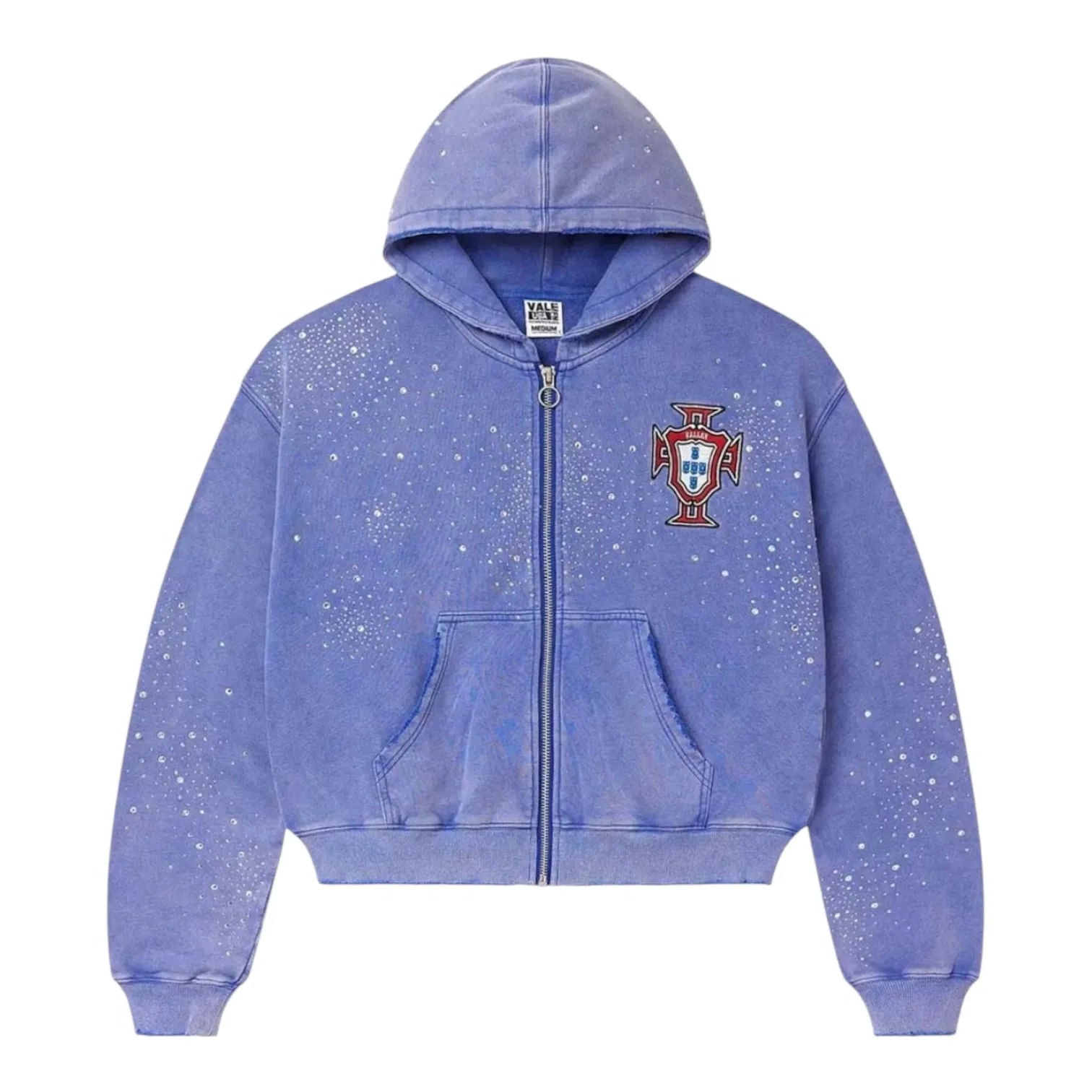 Vale Forever Sea Clustered Zip Up Hoodie