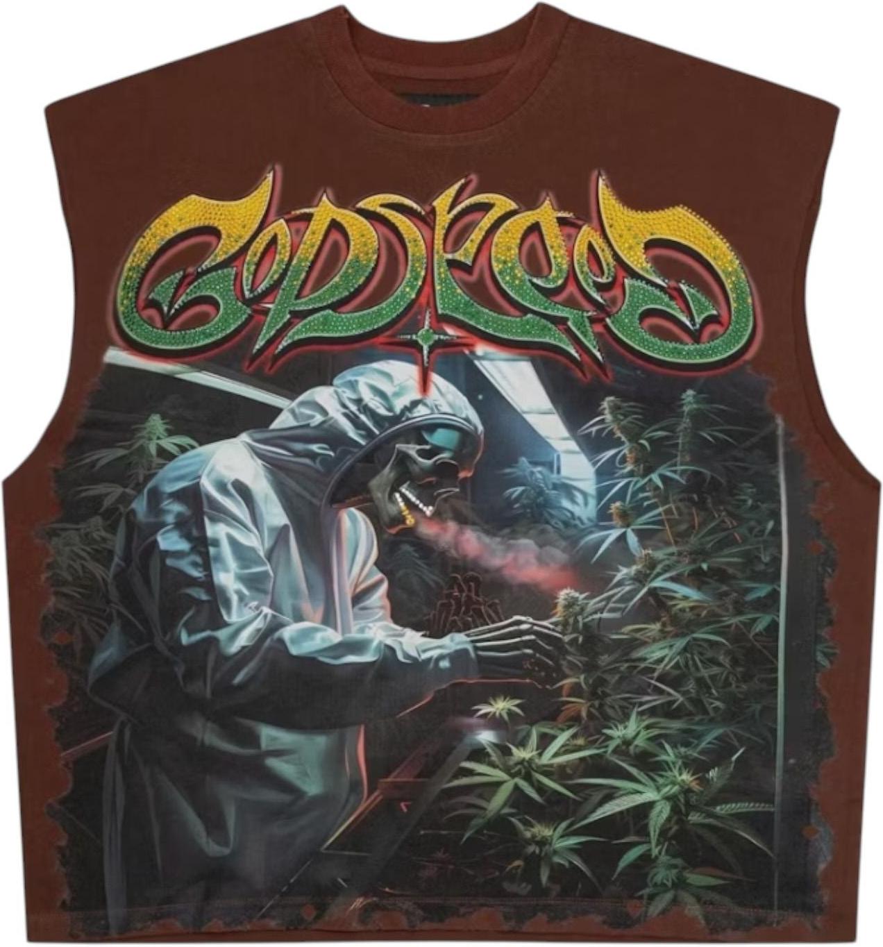 Godspeed 420 Indoor VVS Sleeveless T-Shirt Brown