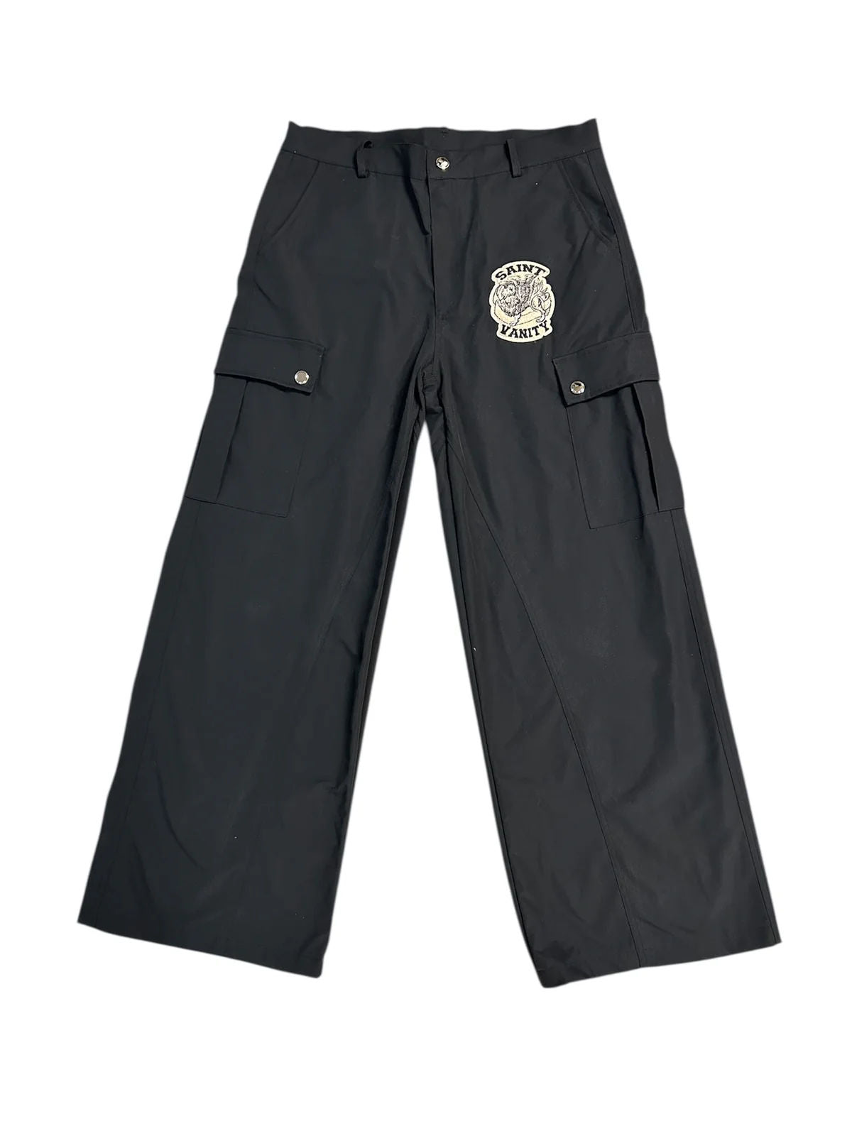 Saint Vanity Nylon Cargo Pants Black