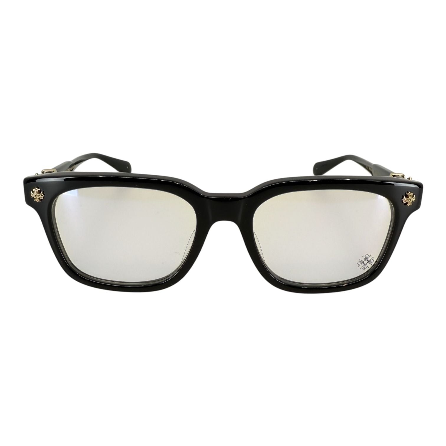 Chrome Hearts Cox Ucker Black Diamond Black/18k Gold Plated Glasses