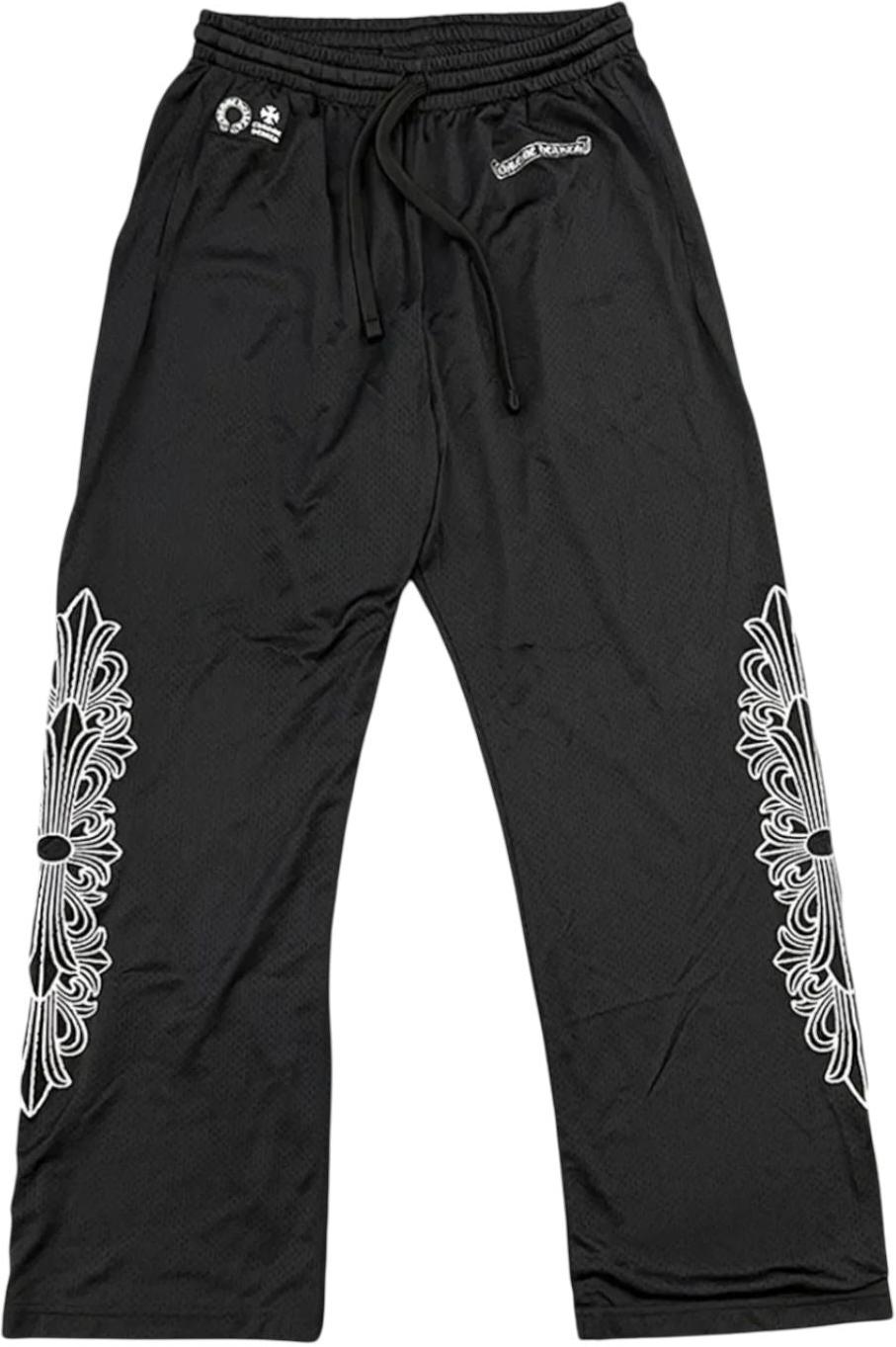 Chrome Hearts Black Mesh Warm Up Pants - Like New