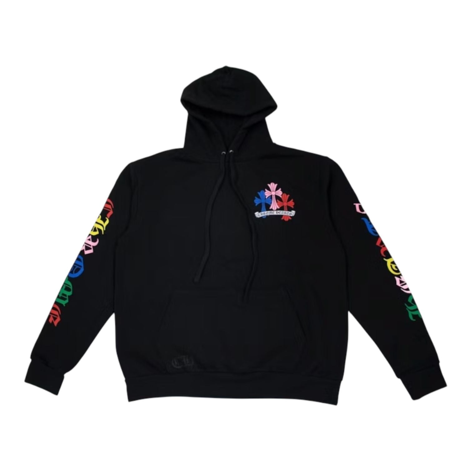 Chrome Hearts Multi Color Cross Cemetery Hoodie Black