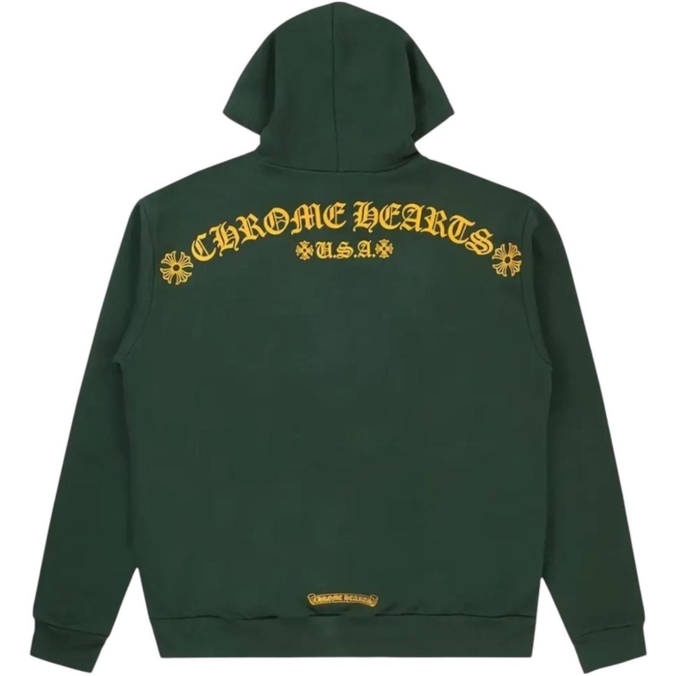 Chrome Hearts Green Hoodie Green/Orange