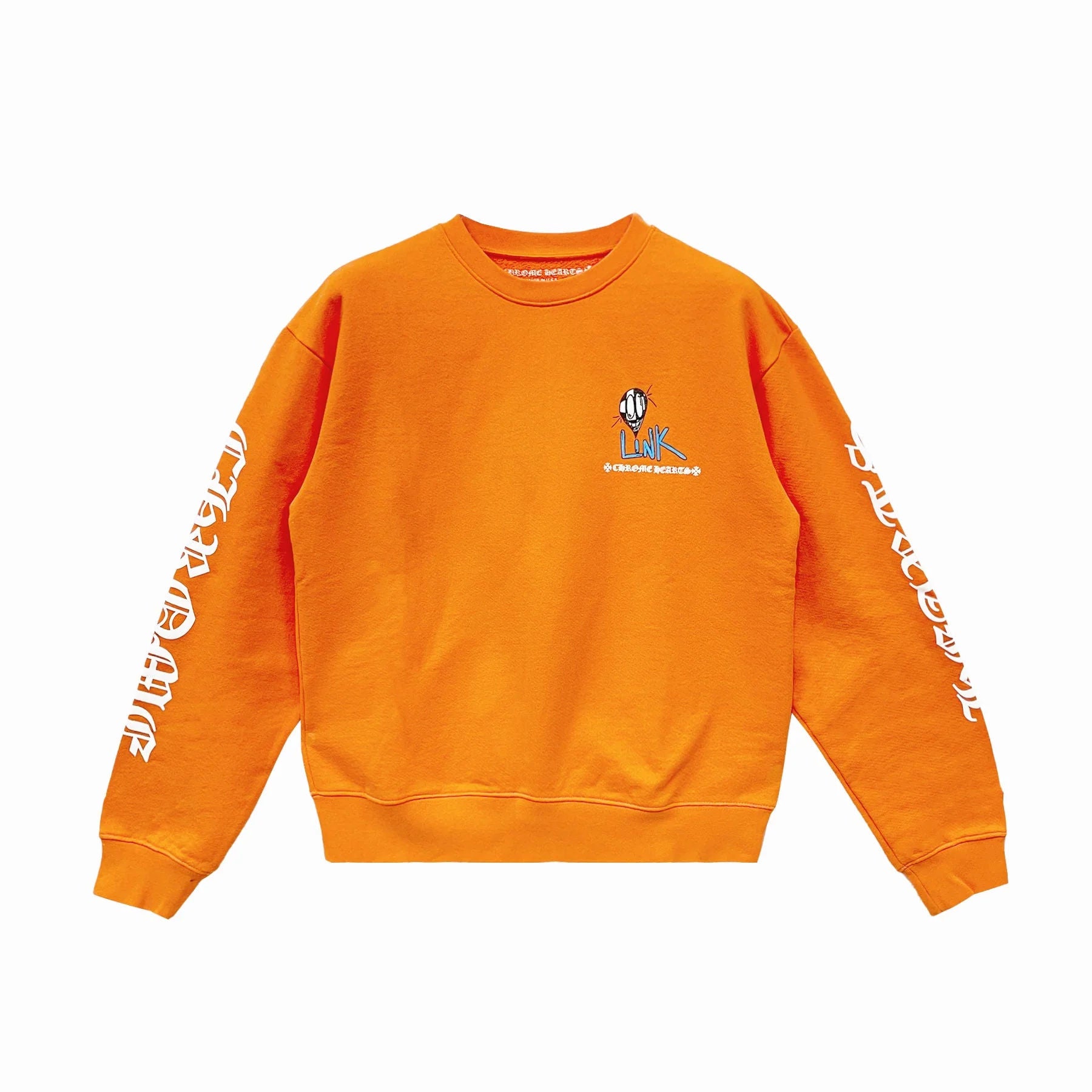 Chrome Hearts Matty Boy Link & Build Crewneck Orange