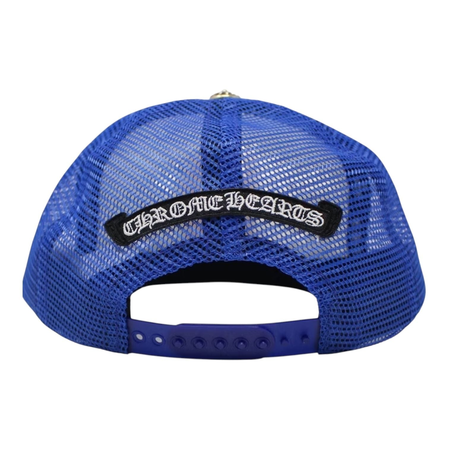 Chrome Hearts Eyechart Trucker Hat Blue/White/Red
