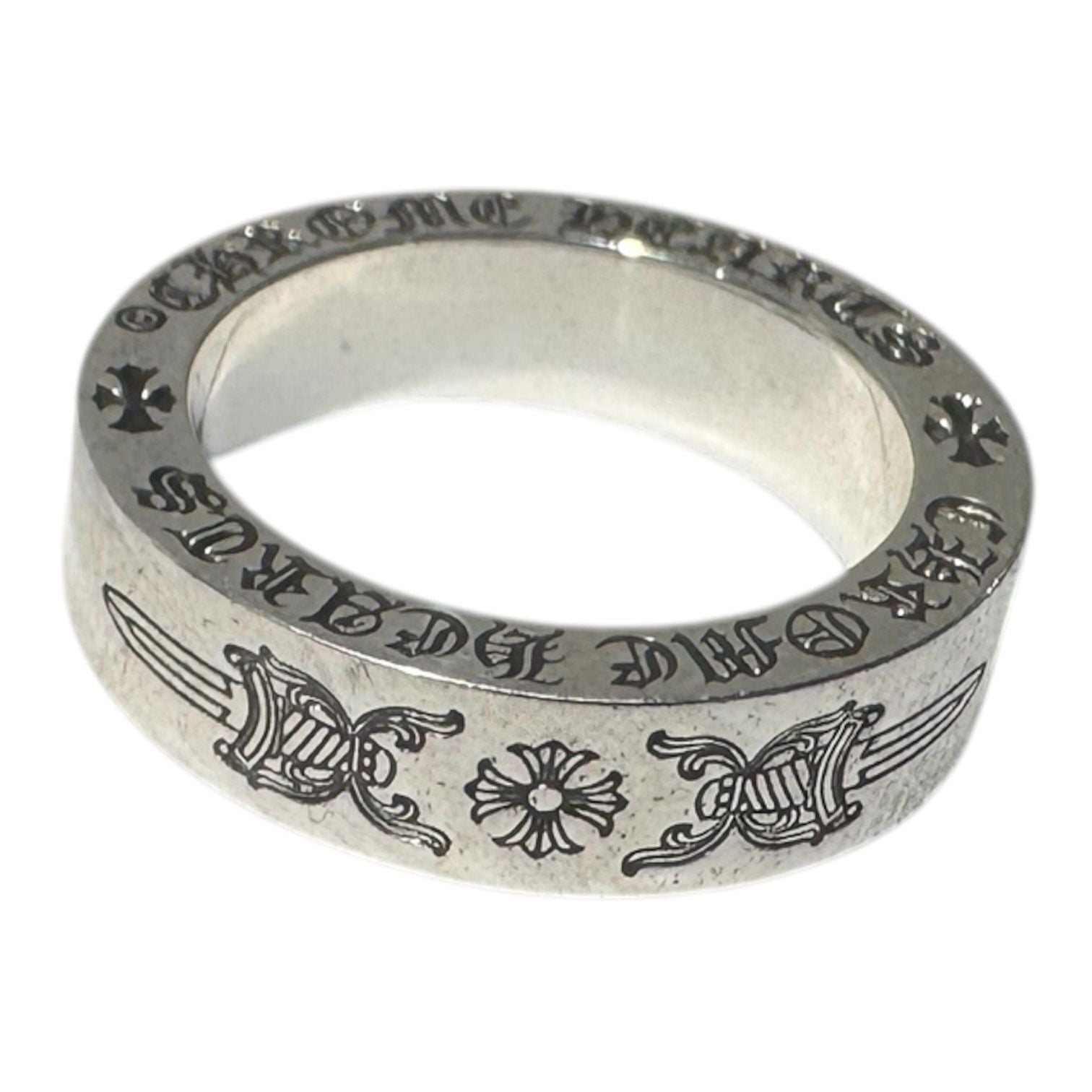 Chrome Hearts Silver Spacer Dagger Ring - US Size 7