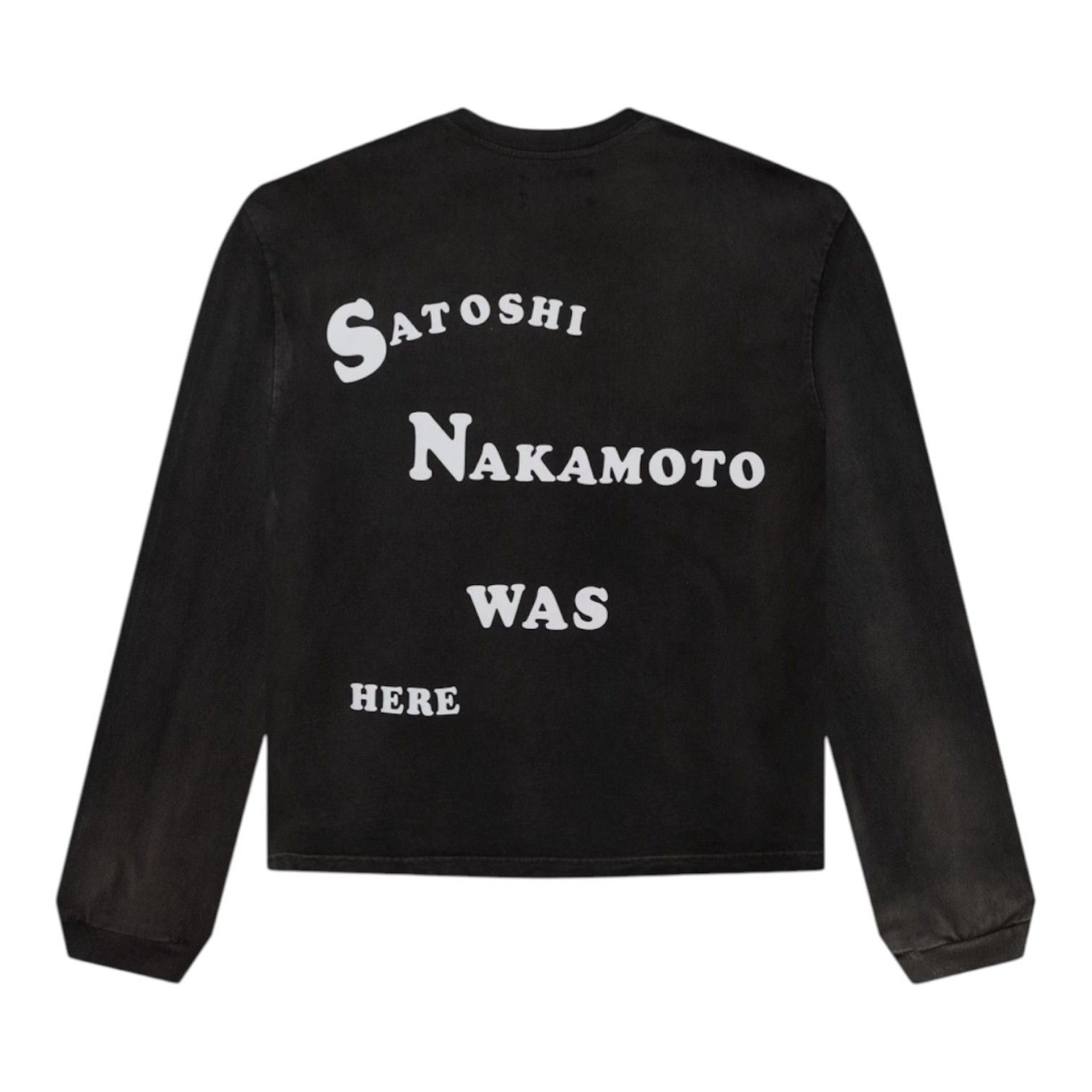 Satoshi Nakamoto Follow Me Longsleeve T-Shirt Black