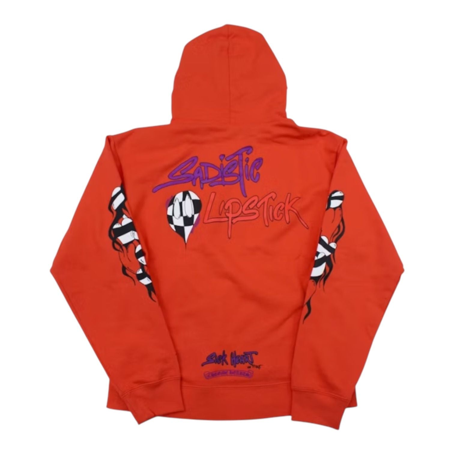 Chrome Hearts Matty Boy Sadistic Lipstick Hoodie Red