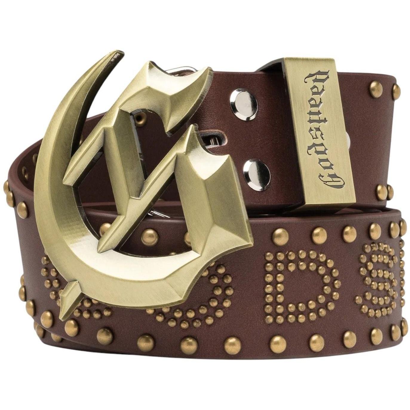 Godspeed Forged GS Studded Belt Brown