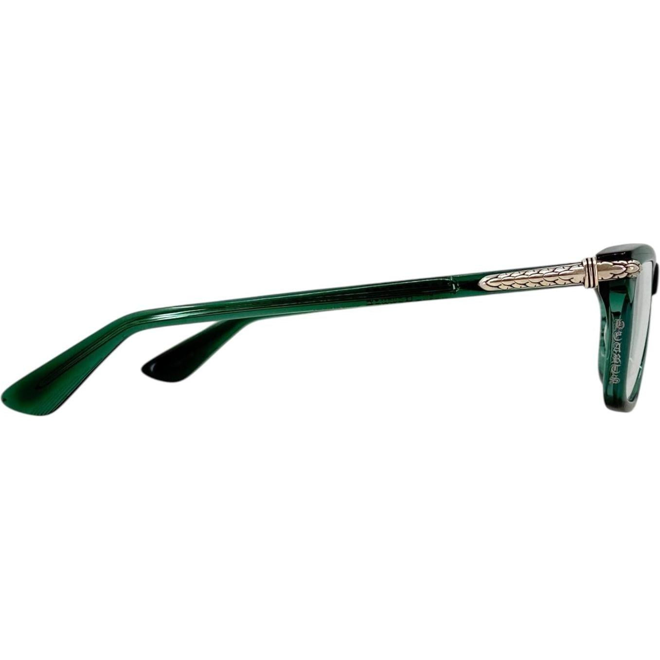 Chrome Hearts Little Dinger Green/SIlver Glasses