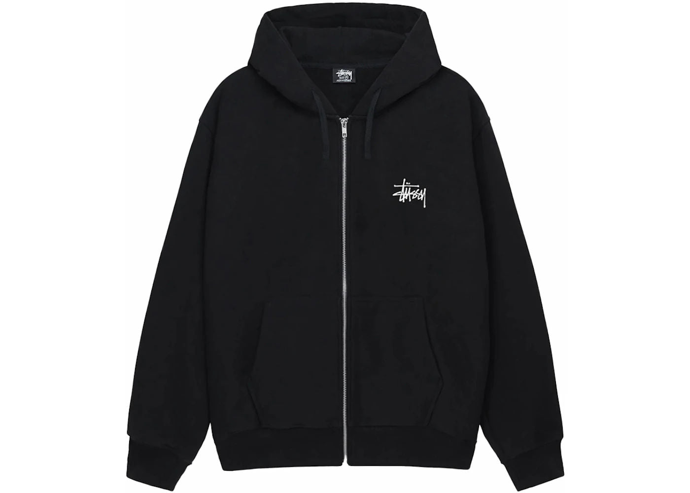 Stussy Basic Stussy Zip Hoodie Black